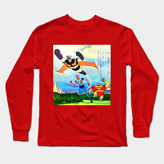 Mazinger Z Diana A Boss Borot Robot Long Sleeve T-Shirt by Pop Fan Shop